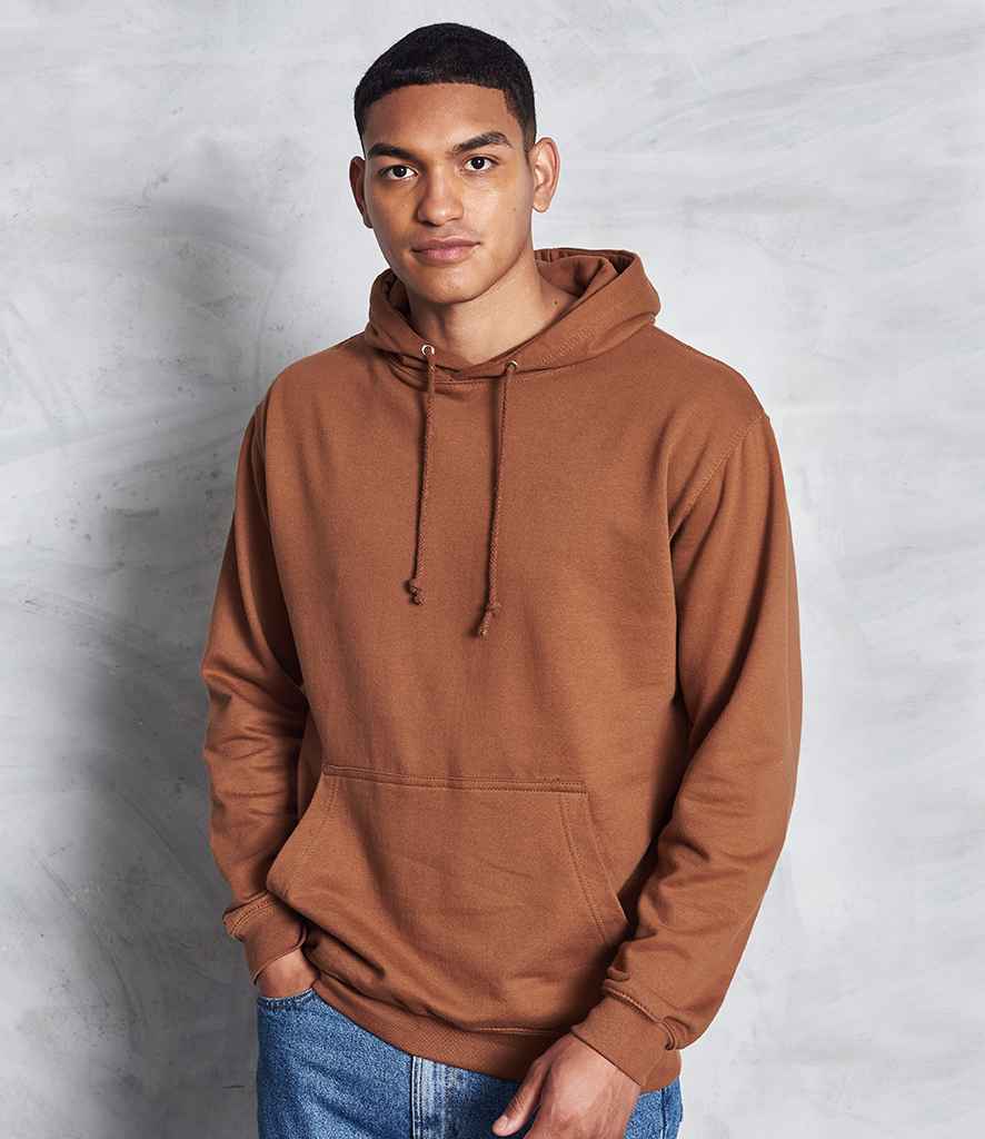 AWDis College Hoodie - (6th Colours) in Caramel Toffee by Just Hoods — Custom branded clothing by Print Press, featuring premium embroidery produced in our specialist print lab in the UK.