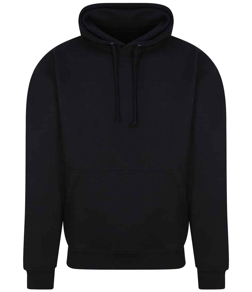 AWDis College Hoodie - (3rd Colours) in Deep Black by Just Hoods — Custom branded clothing by Print Press, featuring premium embroidery produced in our specialist print lab in the UK.
