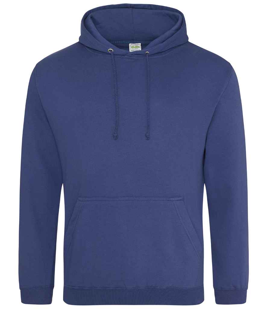 AWDis College Hoodie - (3rd Colours) in Denim by Just Hoods — Custom branded clothing by Print Press, featuring premium embroidery produced in our specialist print lab in the UK.