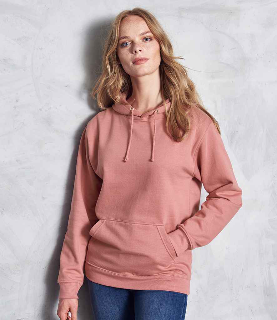 AWDis College Hoodie - (6th Colours) in Dusty Rose by Just Hoods — Custom branded clothing by Print Press, featuring premium embroidery produced in our specialist print lab in the UK.