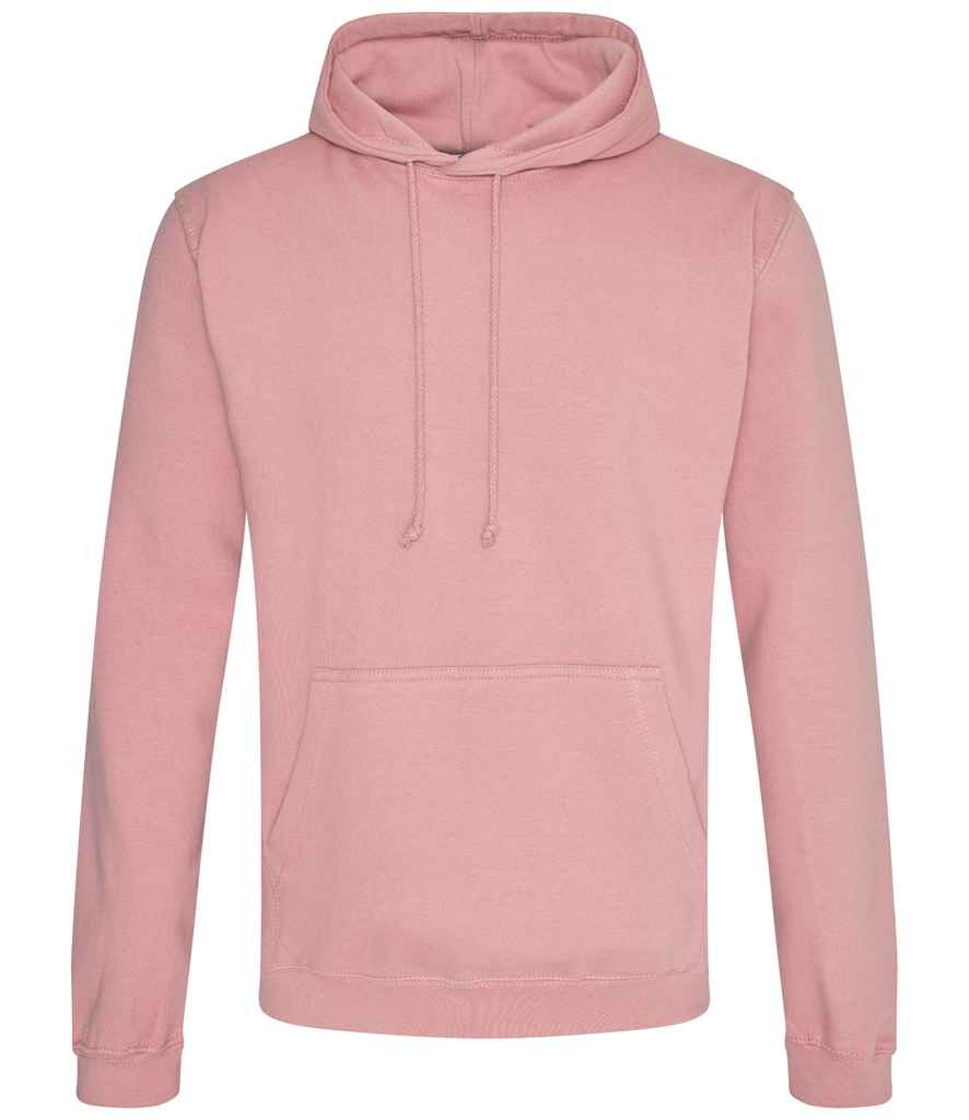 AWDis College Hoodie - (6th Colours) in Dusty Pink by Just Hoods — Custom branded clothing by Print Press, featuring premium embroidery produced in our specialist print lab in the UK.