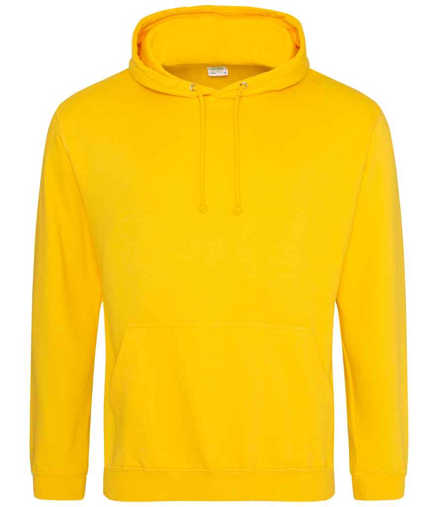 AWDis College Hoodie - (5th Colours) in Gold by Just Hoods — Custom branded clothing by Print Press, featuring premium embroidery produced in our specialist print lab in the UK.