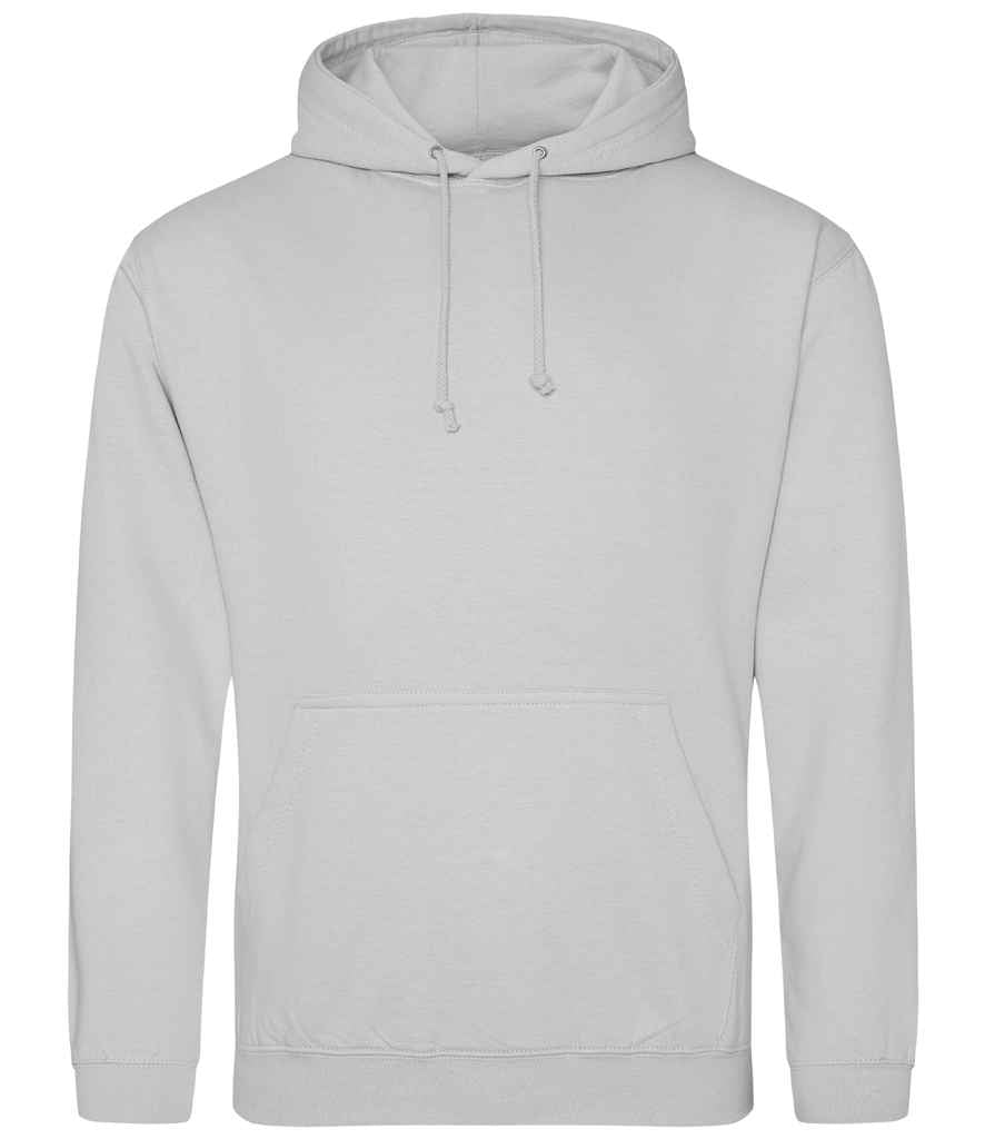 AWDis College Hoodie - (5th Colours) in Moondust Grey by Just Hoods — Custom branded clothing by Print Press, featuring premium embroidery produced in our specialist print lab in the UK.