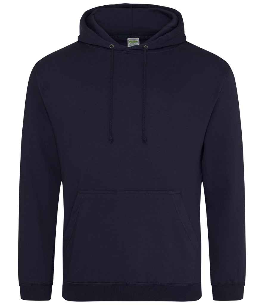AWDis College Hoodie - (2nd Colours) in New French Navy by Just Hoods — Custom branded clothing by Print Press, featuring premium embroidery produced in our specialist print lab in the UK.