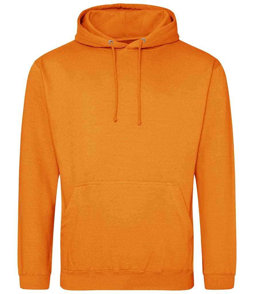 AWDis College Hoodie - (4th Colours) in Pumpkin Pie by Just Hoods — Custom branded clothing by Print Press, featuring premium embroidery produced in our specialist print lab in the UK.