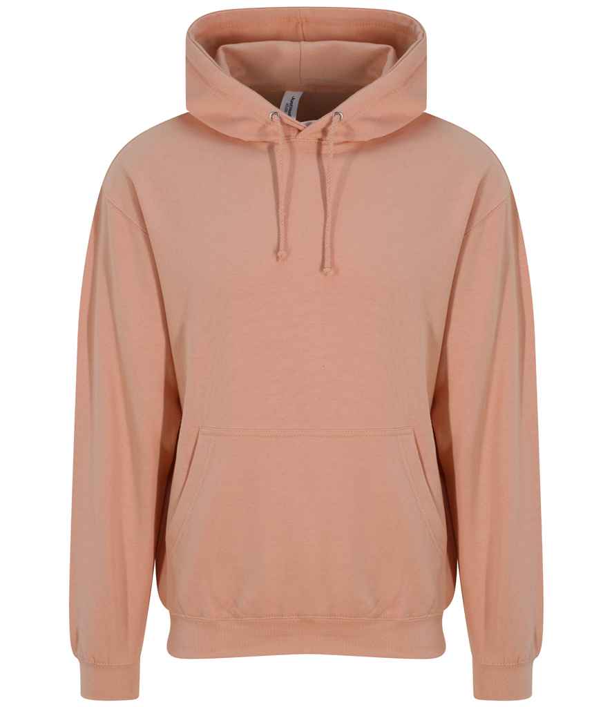AWDis College Hoodie - (4th Colours) in Peach Perfect by Just Hoods — Custom branded clothing by Print Press, featuring premium embroidery produced in our specialist print lab in the UK.