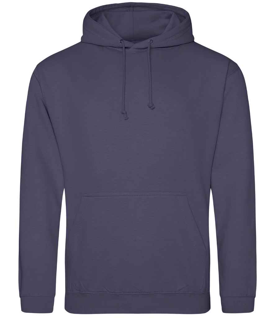AWDis College Hoodie - (4th Colours) in Shark Grey by Just Hoods — Custom branded clothing by Print Press, featuring premium embroidery produced in our specialist print lab in the UK.
