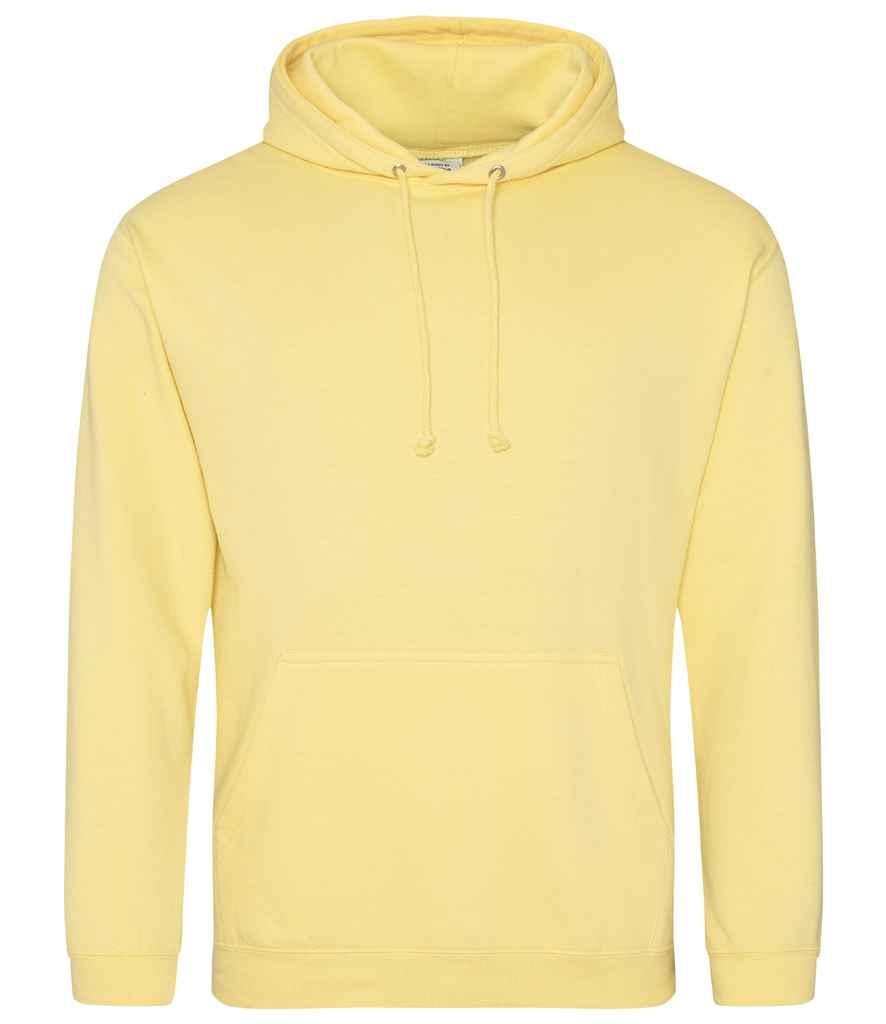 AWDis College Hoodie - (4th Colours) in Sherbet Lemon by Just Hoods — Custom branded clothing by Print Press, featuring premium embroidery produced in our specialist print lab in the UK.