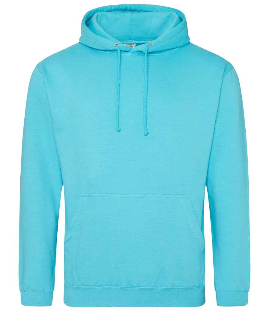 AWDis College Hoodie in Turquoise Surf by Just Hoods — Custom branded clothing by Print Press, featuring premium embroidery produced in our specialist print lab in the UK.