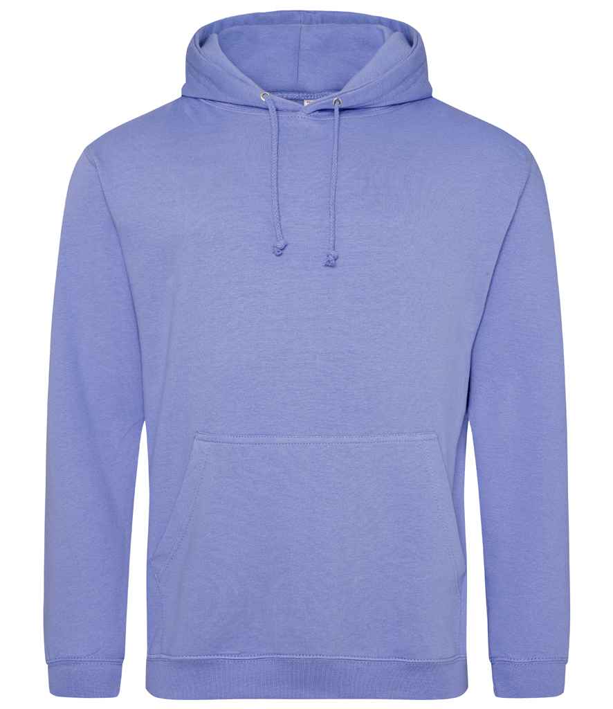 AWDis College Hoodie in True Violet by Just Hoods — Custom branded clothing by Print Press, featuring premium embroidery produced in our specialist print lab in the UK.