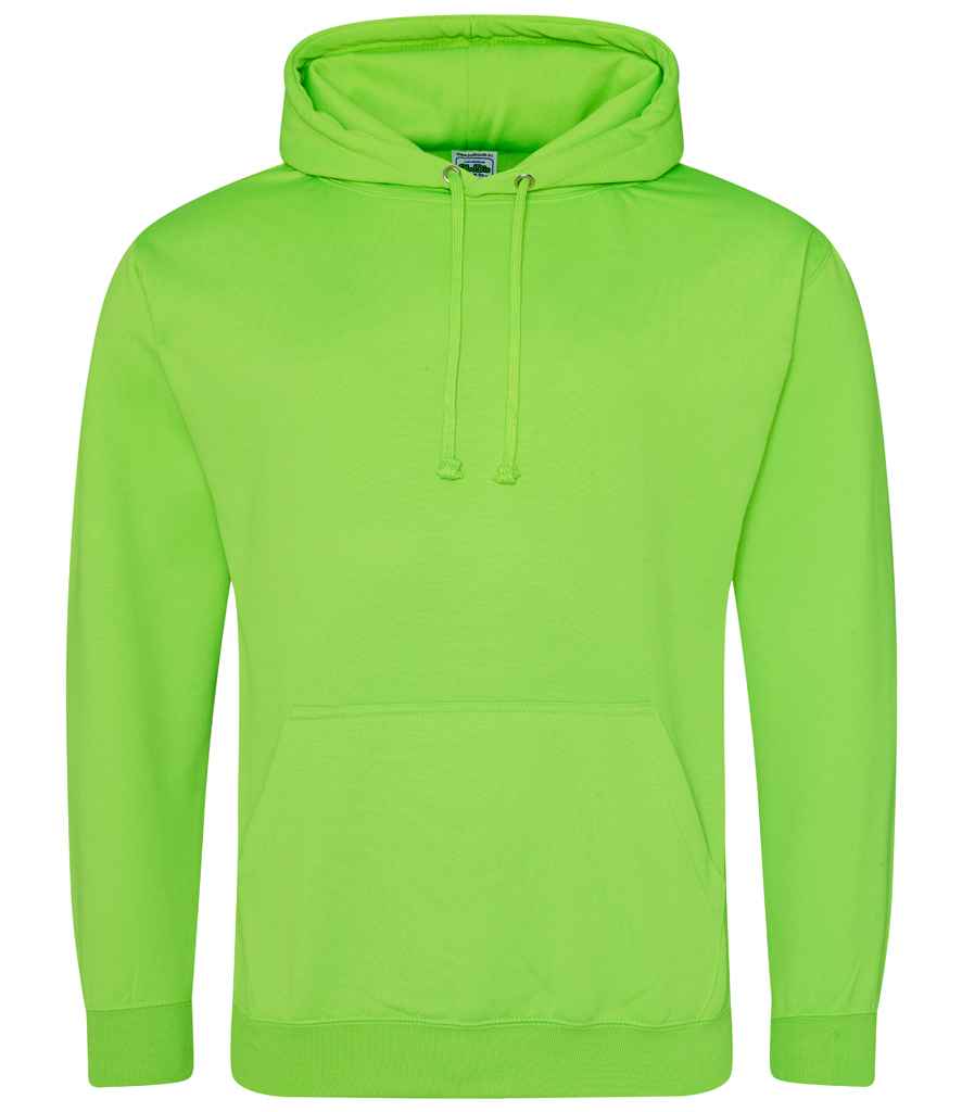 AWDis Electric Hoodie in Electric Green by Just Hoods — Custom branded clothing by Print Press, featuring premium embroidery produced in our specialist print lab in the UK.