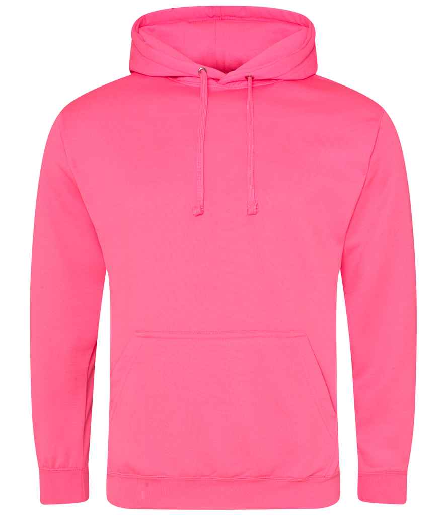 AWDis Electric Hoodie in Electric Pink by Just Hoods — Custom branded clothing by Print Press, featuring premium embroidery produced in our specialist print lab in the UK.
