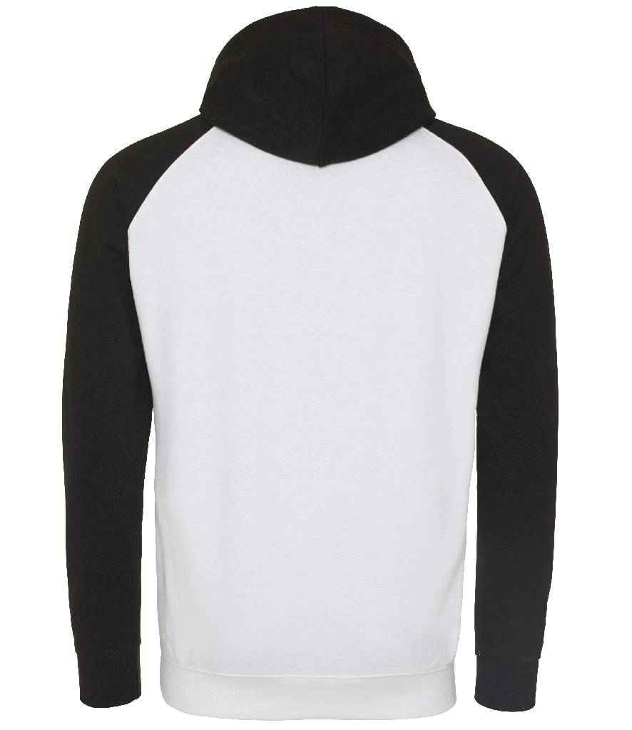 AWDis Baseball Hoodie in by Just Hoods — Custom branded clothing by Print Press, featuring premium embroidery produced in our specialist print lab in the UK.