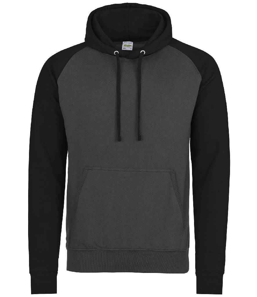 AWDis Baseball Hoodie in by Just Hoods — Custom branded clothing by Print Press, featuring premium embroidery produced in our specialist print lab in the UK.