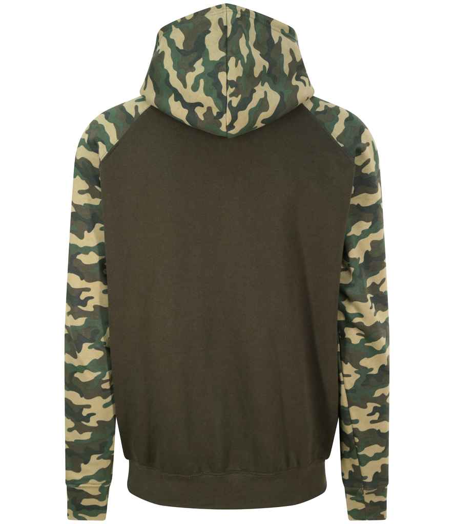 AWDis Baseball Hoodie in by Just Hoods — Custom branded clothing by Print Press, featuring premium embroidery produced in our specialist print lab in the UK.