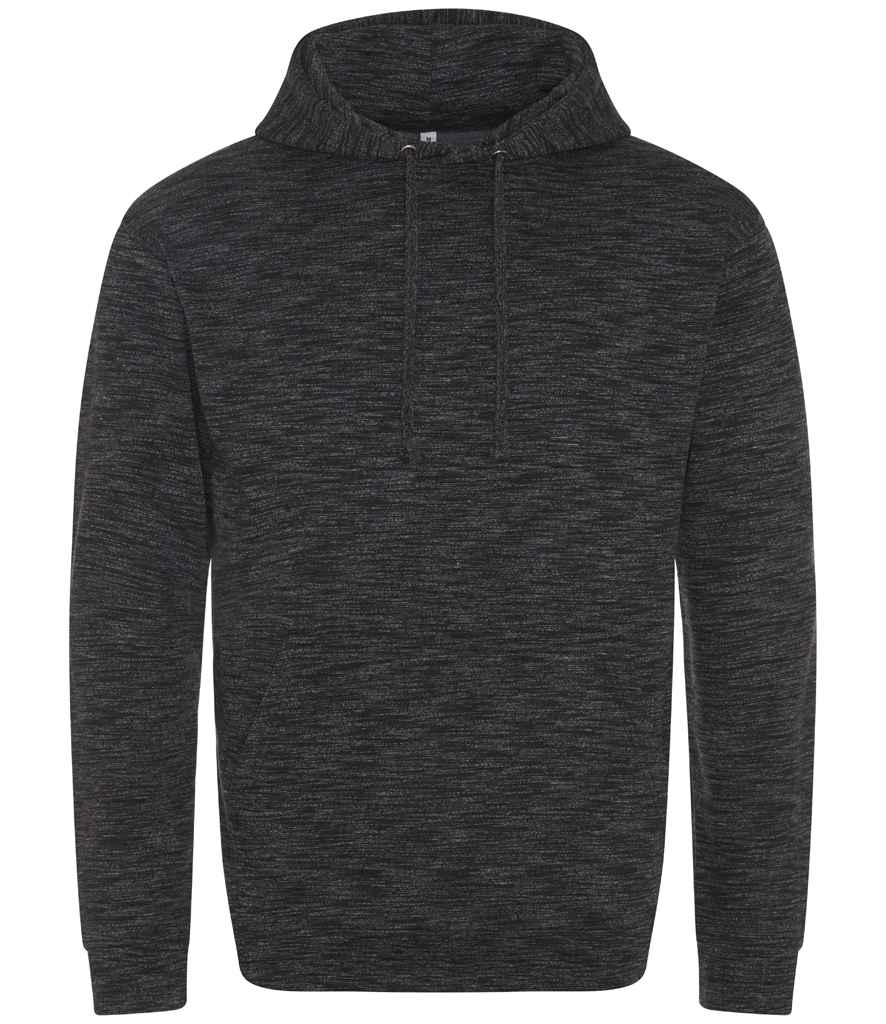 AWDis Cosmic Blend Hoodie in Cosmic Black White by Just Hoods — Custom branded clothing by Print Press, featuring premium embroidery produced in our specialist print lab in the UK.