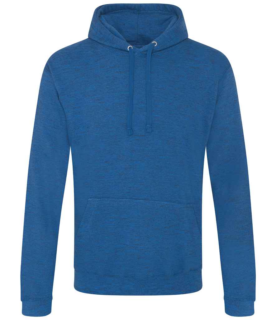 AWDis Cosmic Blend Hoodie in Cosmic Blue Black by Just Hoods — Custom branded clothing by Print Press, featuring premium embroidery produced in our specialist print lab in the UK.