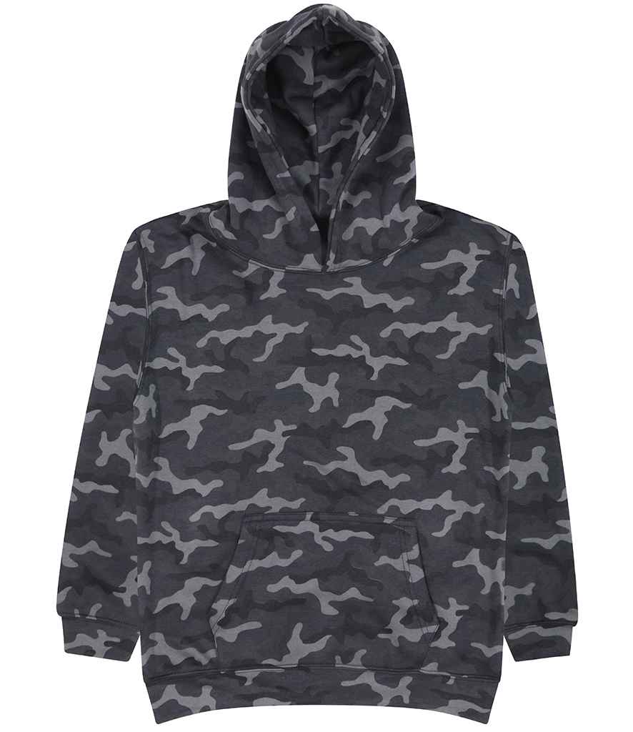 AWDis Kids Camo Hoodie in by Just Hoods — Custom branded clothing by Print Press, featuring premium embroidery produced in our specialist print lab in the UK.