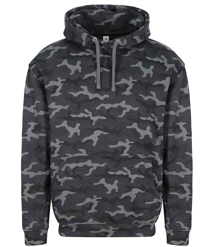 AWDis Camo Hoodie in Black Camo by Just Hoods — Custom branded clothing by Print Press, featuring premium embroidery produced in our specialist print lab in the UK.
