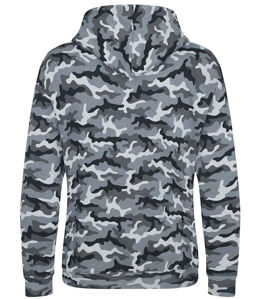 AWDis Camo Hoodie in by Just Hoods — Custom branded clothing by Print Press, featuring premium embroidery produced in our specialist print lab in the UK.