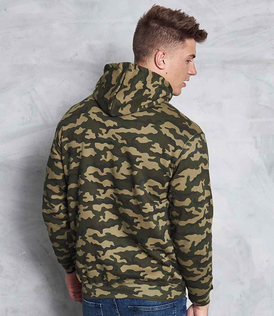 AWDis Camo Hoodie in by Just Hoods — Custom branded clothing by Print Press, featuring premium embroidery produced in our specialist print lab in the UK.