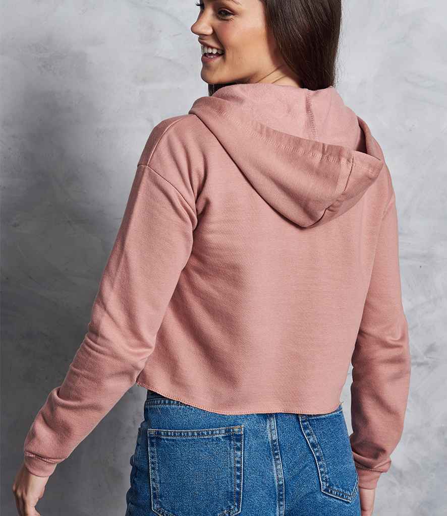 AWDis Ladies Cropped Hoodie in by Just Hoods — Custom branded clothing by Print Press, featuring premium embroidery produced in our specialist print lab in the UK.