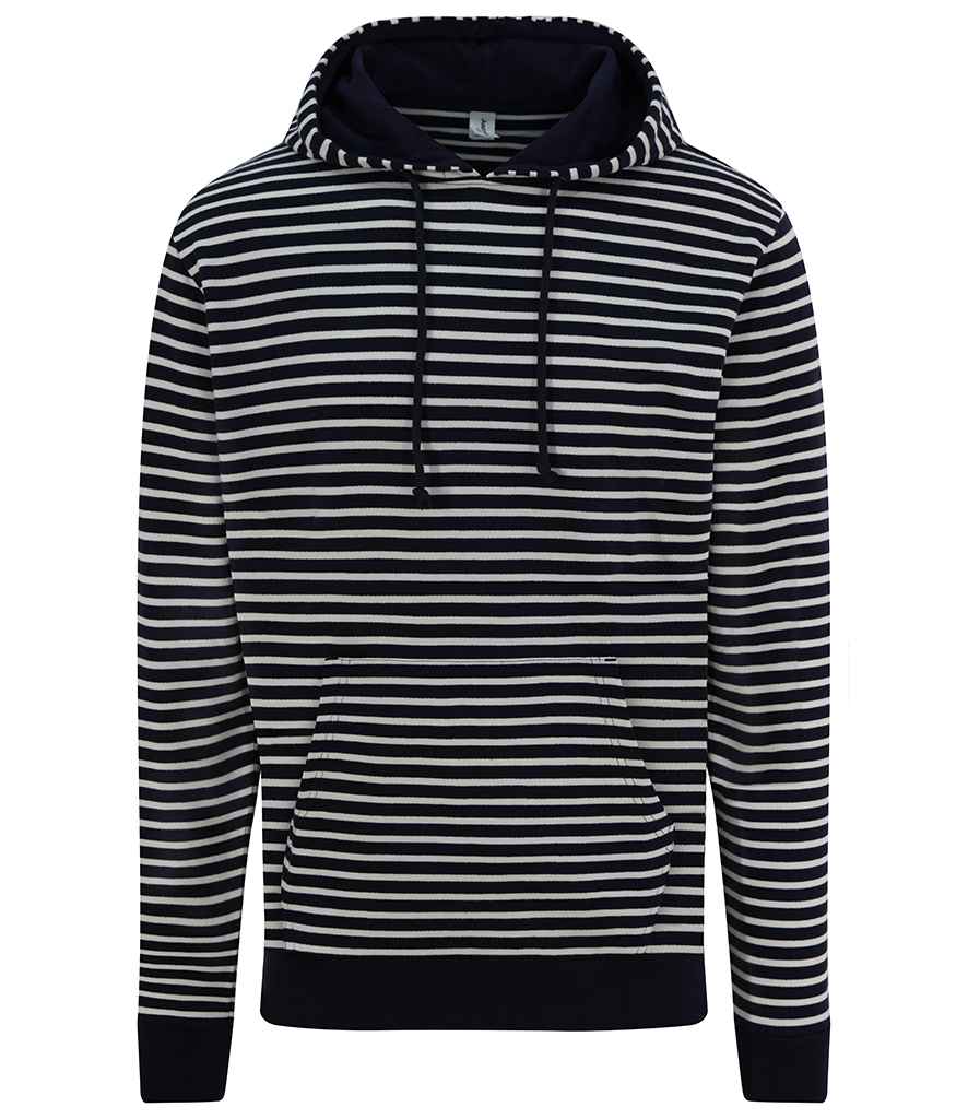 AWDis Nautical Striped Hoodie in by Just Hoods — Custom branded clothing by Print Press, featuring premium embroidery produced in our specialist print lab in the UK.