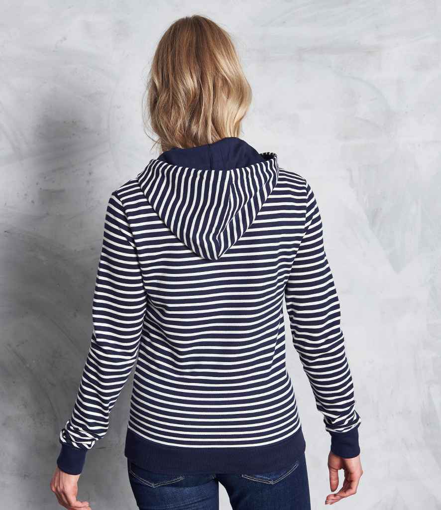 AWDis Nautical Striped Hoodie in by Just Hoods — Custom branded clothing by Print Press, featuring premium embroidery produced in our specialist print lab in the UK.