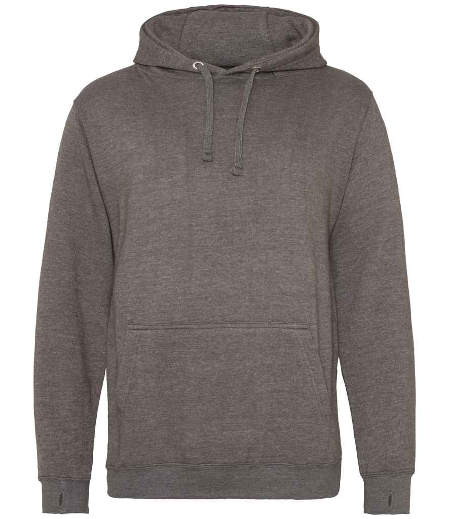 AWDis Street Hoodie in Charcoal by Just Hoods — Custom branded clothing by Print Press, featuring premium embroidery produced in our specialist print lab in the UK.