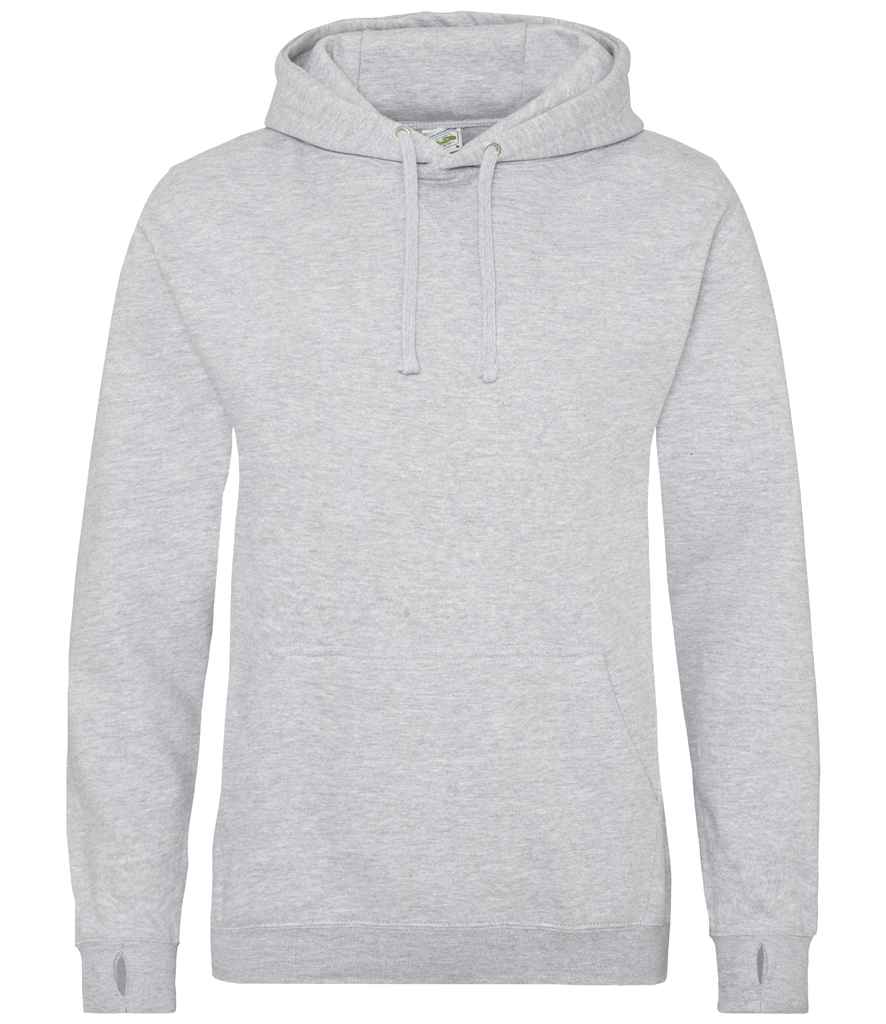 AWDis Street Hoodie in Heather Grey by Just Hoods — Custom branded clothing by Print Press, featuring premium embroidery produced in our specialist print lab in the UK.