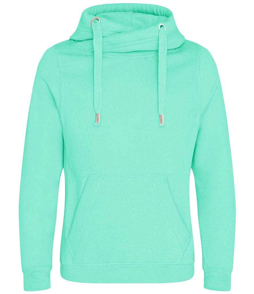 AWDis Cross Neck Hoodie in by Just Hoods — Custom branded clothing by Print Press, featuring premium embroidery produced in our specialist print lab in the UK.
