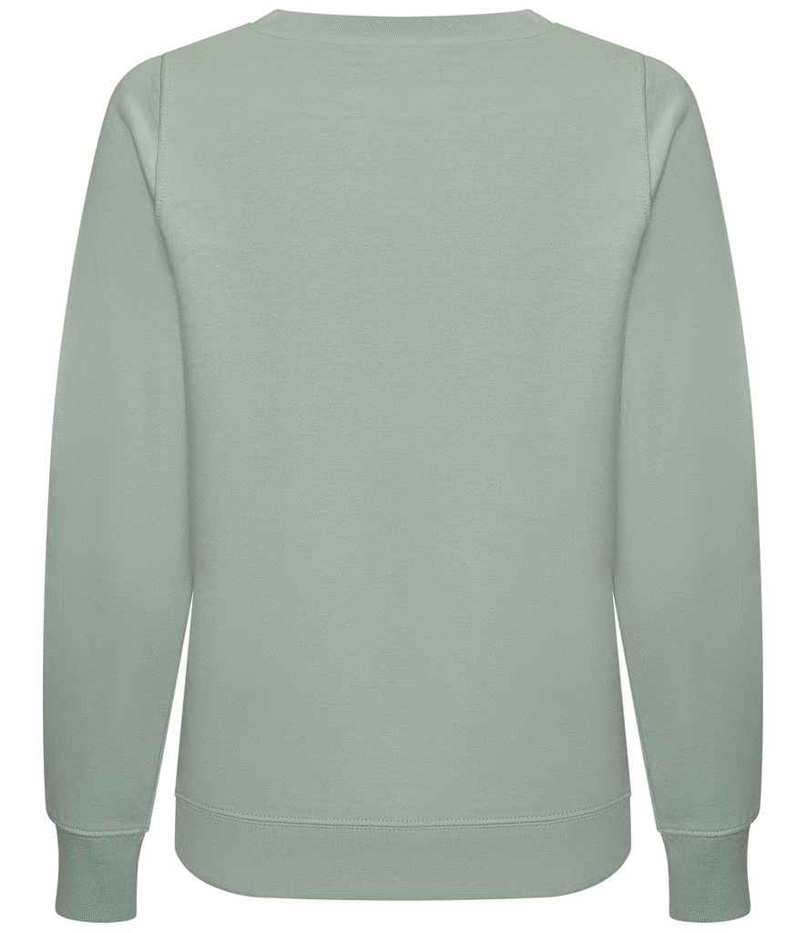 AWDis Ladies Sweatshirt in by Just Hoods — Custom branded clothing by Print Press, featuring premium embroidery produced in our specialist print lab in the UK.