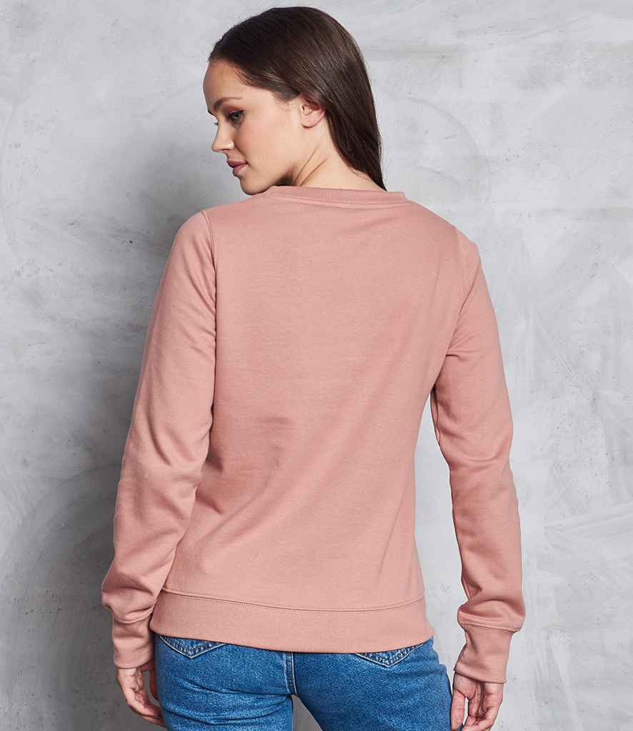 AWDis Ladies Sweatshirt in by Just Hoods — Custom branded clothing by Print Press, featuring premium embroidery produced in our specialist print lab in the UK.