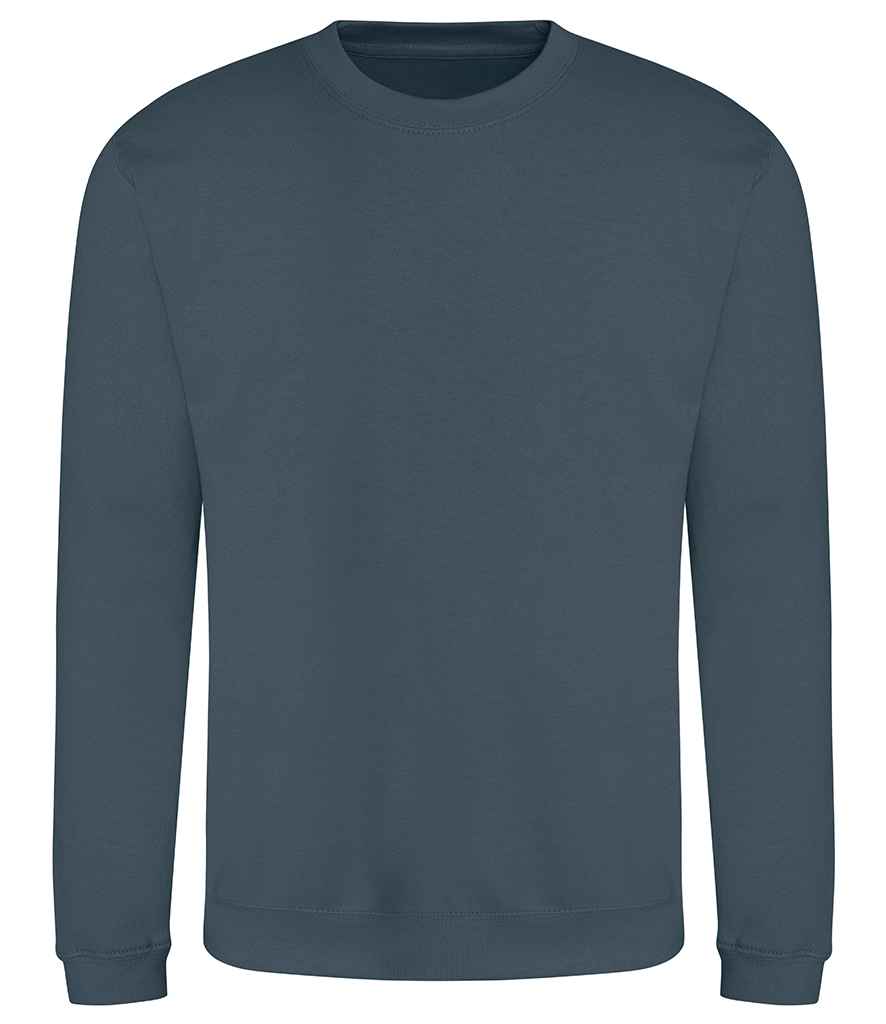 AWDis Sweatshirt - (4th Colours) in Airforce Blue by Just Hoods — Custom branded clothing by Print Press, featuring premium embroidery produced in our specialist print lab in the UK.