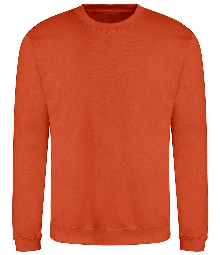 AWDis Sweatshirt - (4th Colours) in Burnt Orange by Just Hoods — Custom branded clothing by Print Press, featuring premium embroidery produced in our specialist print lab in the UK.