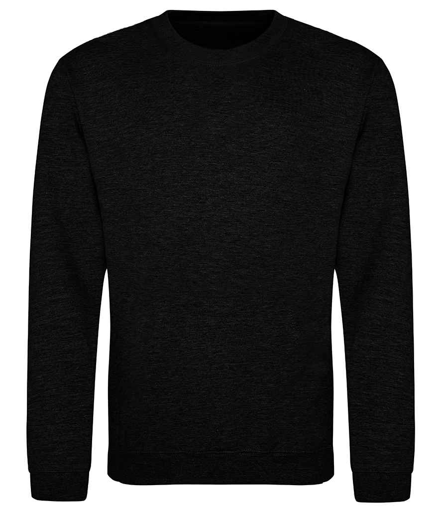 AWDis Sweatshirt - (4th Colours) in Black Smoke by Just Hoods — Custom branded clothing by Print Press, featuring premium embroidery produced in our specialist print lab in the UK.
