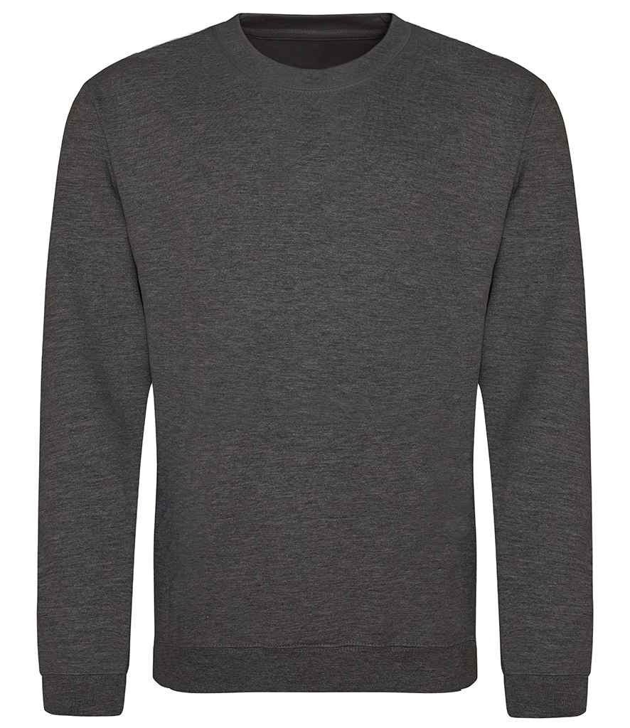 AWDis Sweatshirt - (3rd Colours) in Charcoal by Just Hoods — Custom branded clothing by Print Press, featuring premium embroidery produced in our specialist print lab in the UK.