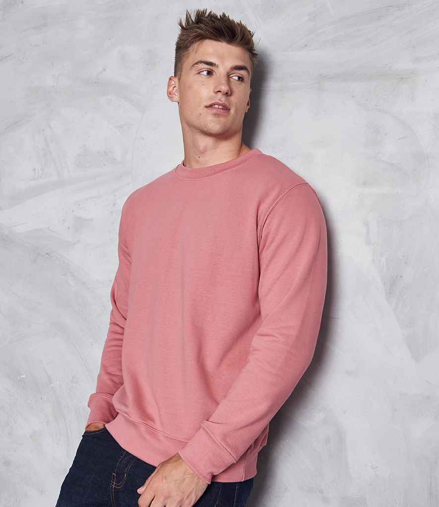 AWDis Sweatshirt - (3rd Colours) in Dusty Rose by Just Hoods — Custom branded clothing by Print Press, featuring premium embroidery produced in our specialist print lab in the UK.