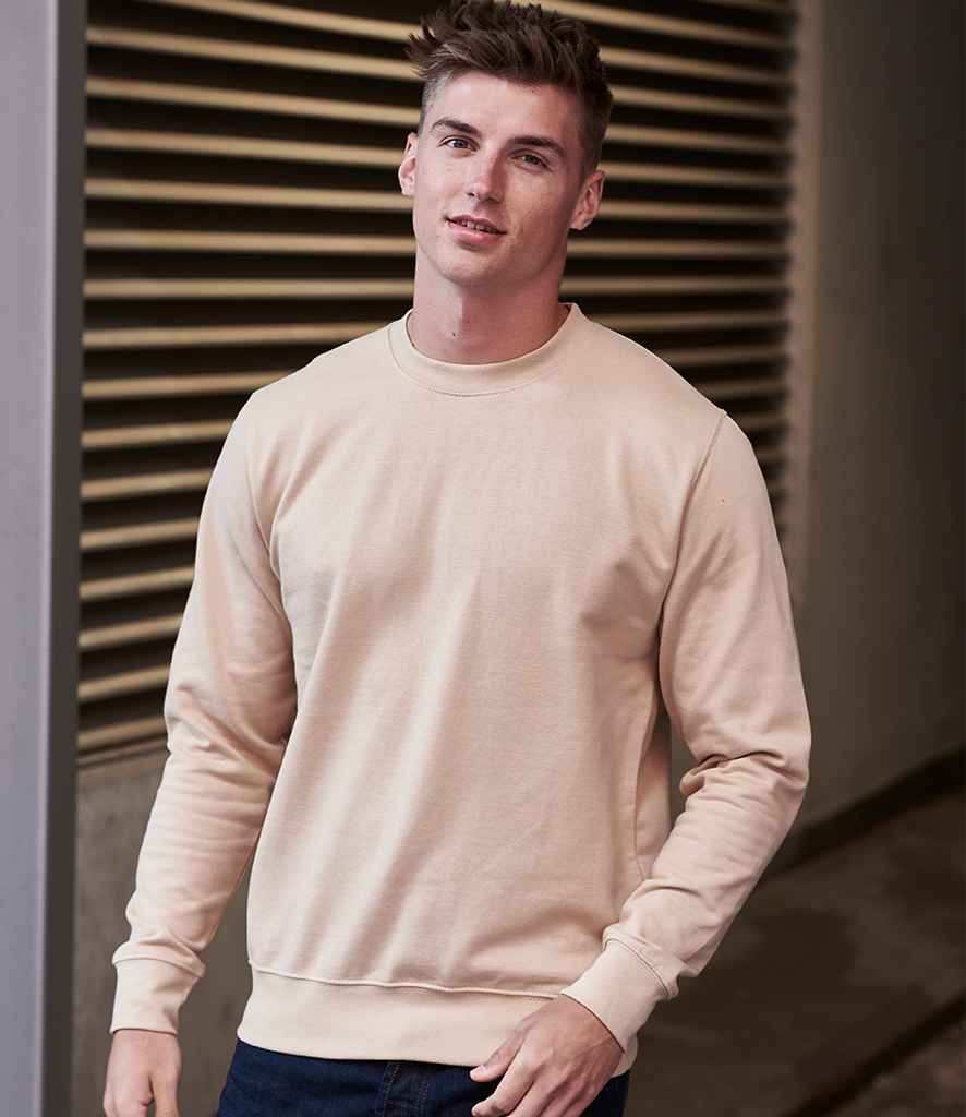 AWDis Sweatshirt - (3rd Colours) in Desert Sand by Just Hoods — Custom branded clothing by Print Press, featuring premium embroidery produced in our specialist print lab in the UK.