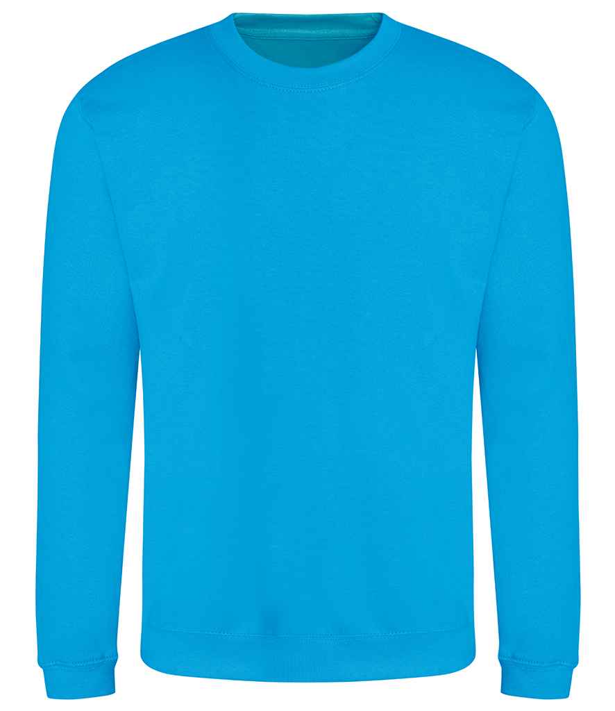 AWDis Sweatshirt - (2nd Colours) in Hawaiian Blue by Just Hoods — Custom branded clothing by Print Press, featuring premium embroidery produced in our specialist print lab in the UK.