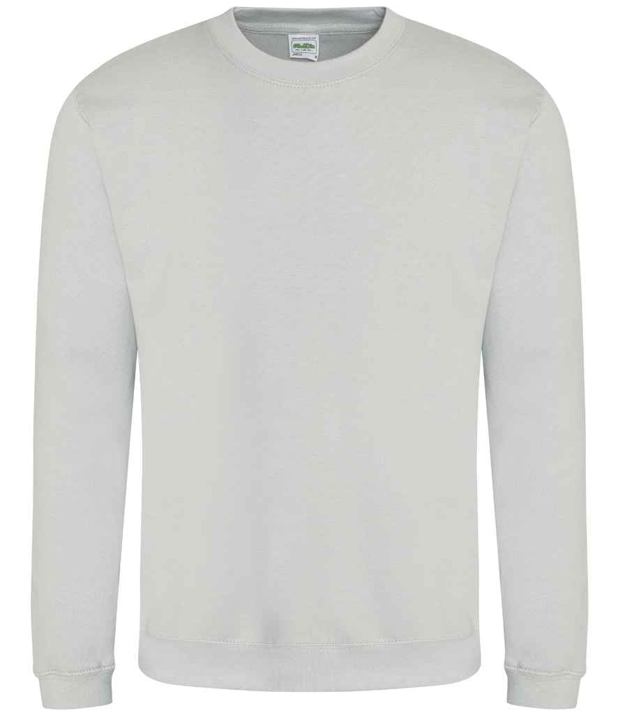 AWDis Sweatshirt - (2nd Colours) in Moondust Grey by Just Hoods — Custom branded clothing by Print Press, featuring premium embroidery produced in our specialist print lab in the UK.