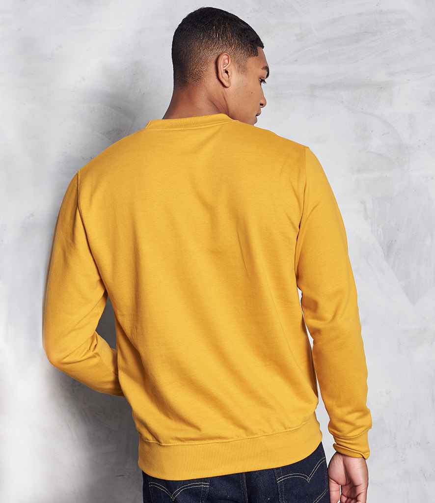 AWDis Sweatshirt - (2nd Colours) in Mustard by Just Hoods — Custom branded clothing by Print Press, featuring premium embroidery produced in our specialist print lab in the UK.