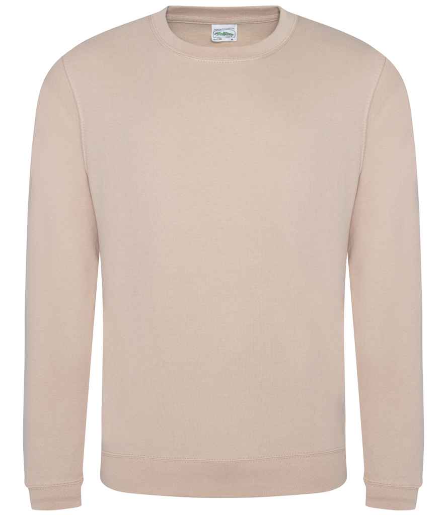 AWDis Sweatshirt - (2nd Colours) in Nude by Just Hoods — Custom branded clothing by Print Press, featuring premium embroidery produced in our specialist print lab in the UK.
