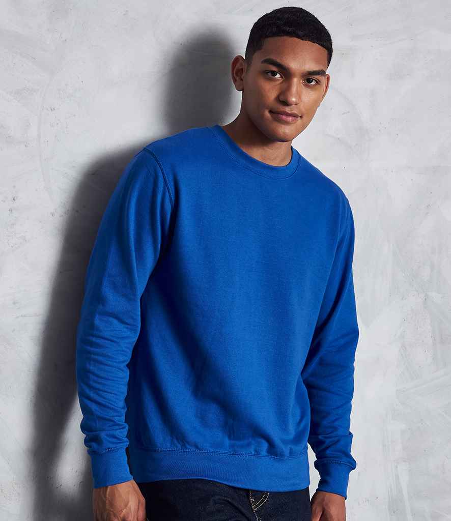 AWDis Sweatshirt in Royal Blue by Just Hoods — Custom branded clothing by Print Press, featuring premium embroidery produced in our specialist print lab in the UK.