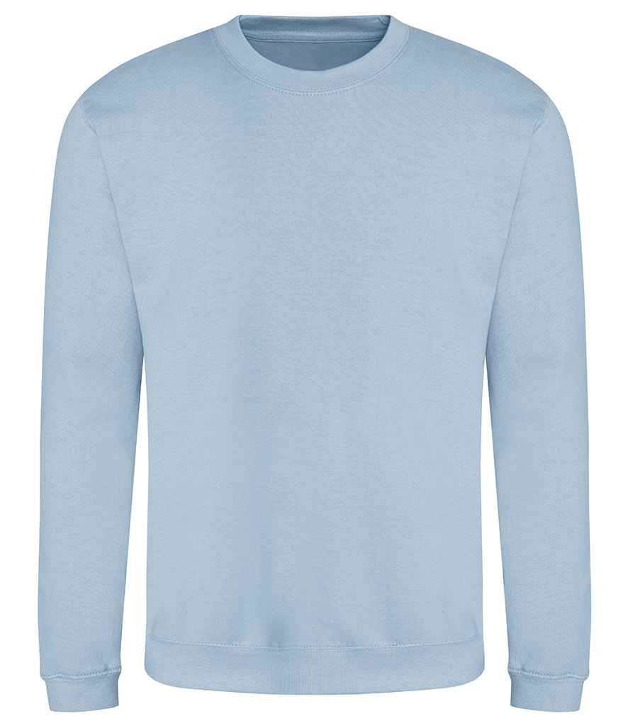 AWDis Sweatshirt in Sky Blue by Just Hoods — Custom branded clothing by Print Press, featuring premium embroidery produced in our specialist print lab in the UK.