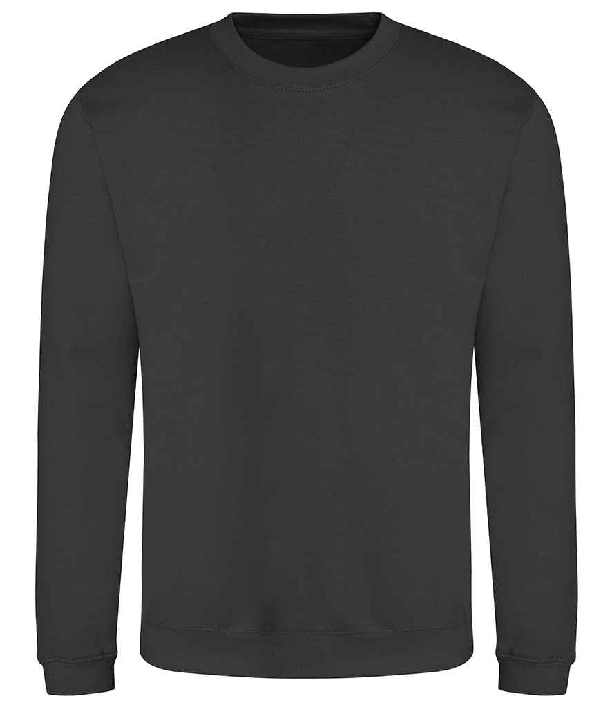 AWDis Sweatshirt in Storm Grey by Just Hoods — Custom branded clothing by Print Press, featuring premium embroidery produced in our specialist print lab in the UK.