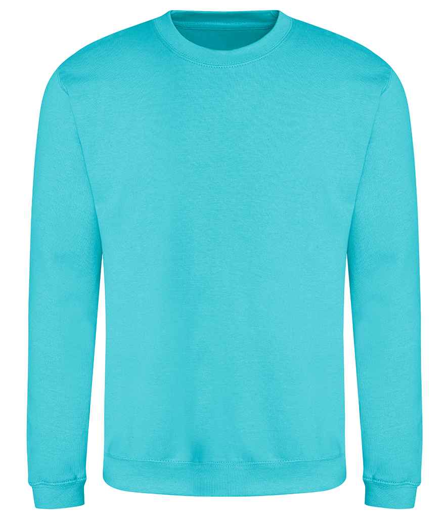 AWDis Sweatshirt in Turquoise Surf by Just Hoods — Custom branded clothing by Print Press, featuring premium embroidery produced in our specialist print lab in the UK.