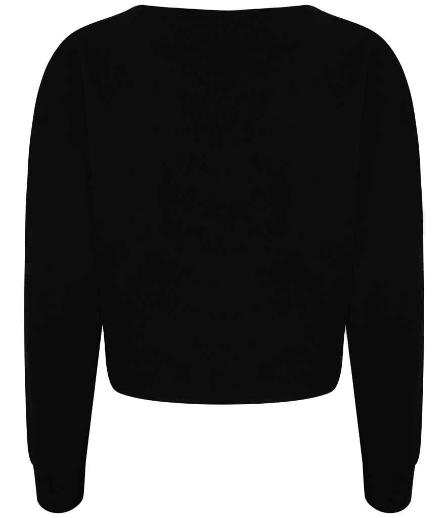 AWDis Ladies Cropped Sweatshirt in by Just Hoods — Custom branded clothing by Print Press, featuring premium embroidery produced in our specialist print lab in the UK.