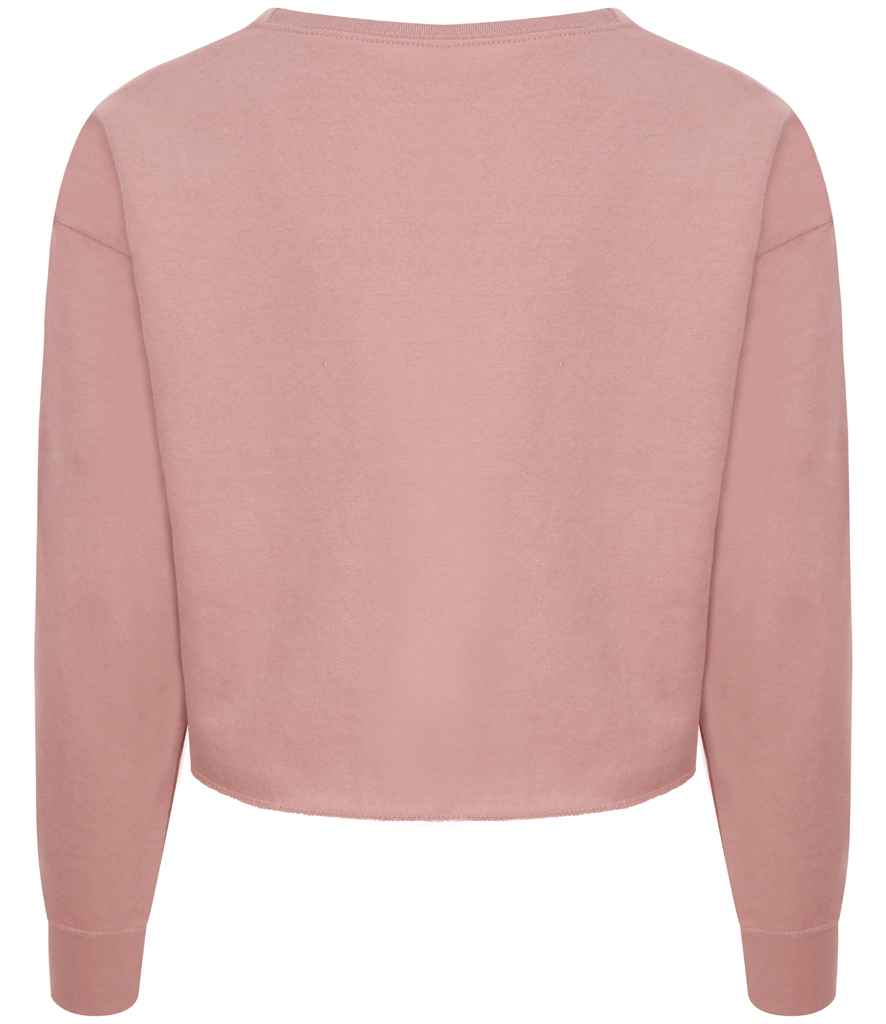 AWDis Ladies Cropped Sweatshirt in by Just Hoods — Custom branded clothing by Print Press, featuring premium embroidery produced in our specialist print lab in the UK.
