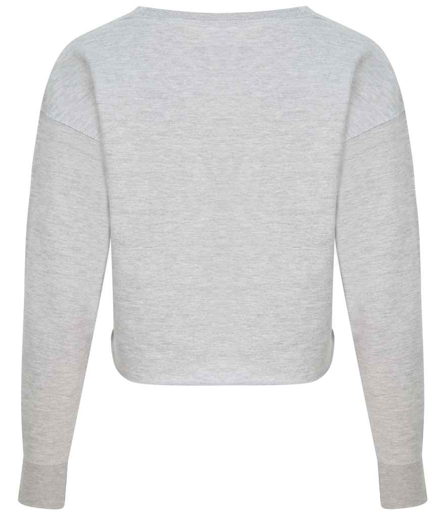 AWDis Ladies Cropped Sweatshirt in by Just Hoods — Custom branded clothing by Print Press, featuring premium embroidery produced in our specialist print lab in the UK.